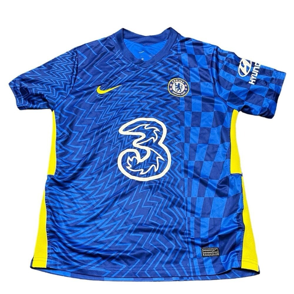 Nike Chelsea FC Soccer Jersey Mens M Blue 2021-22 Home Kit Football‎ Shirt